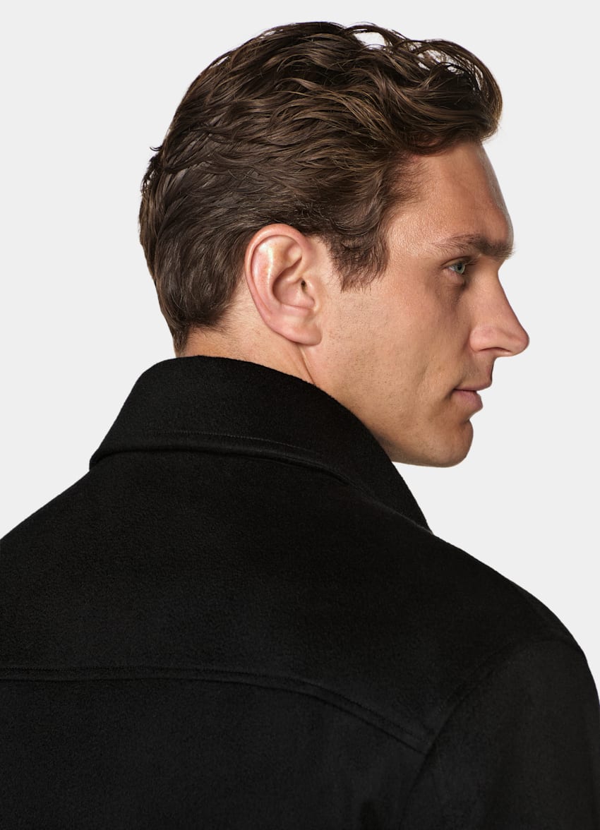 SUITSUPPLY Pure Cashmere - Colombo, Italie Black Bomber Jacket