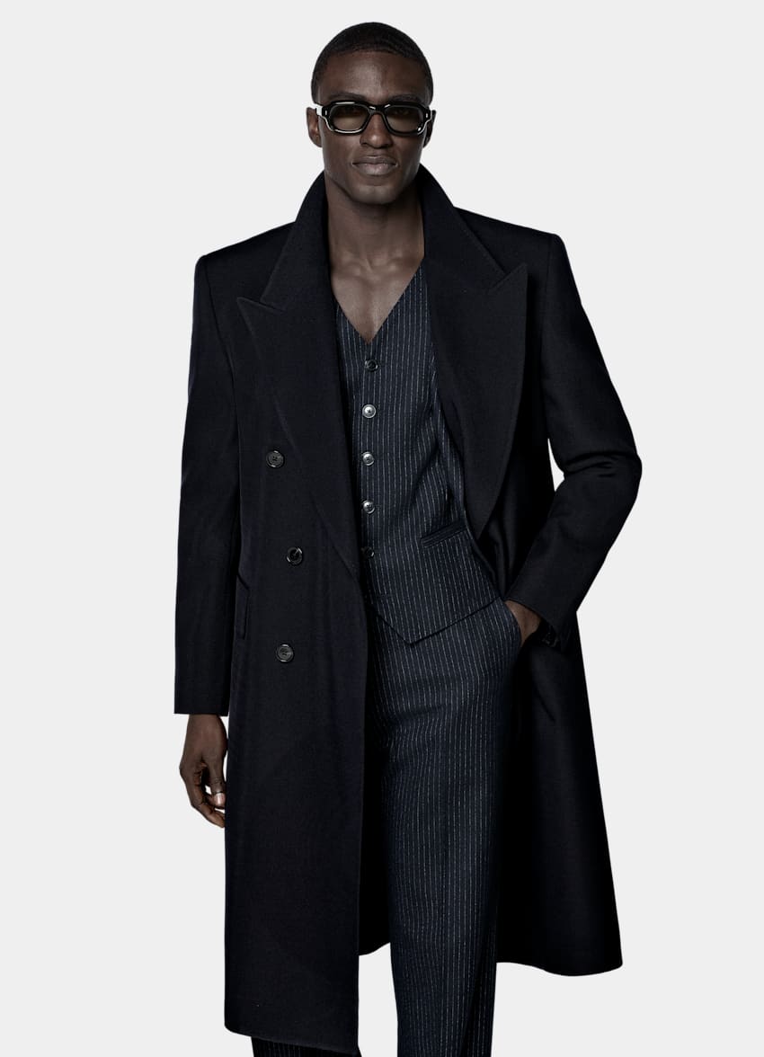 SUITSUPPLY Pure Wool von Angelico, Italien Navy Overcoat