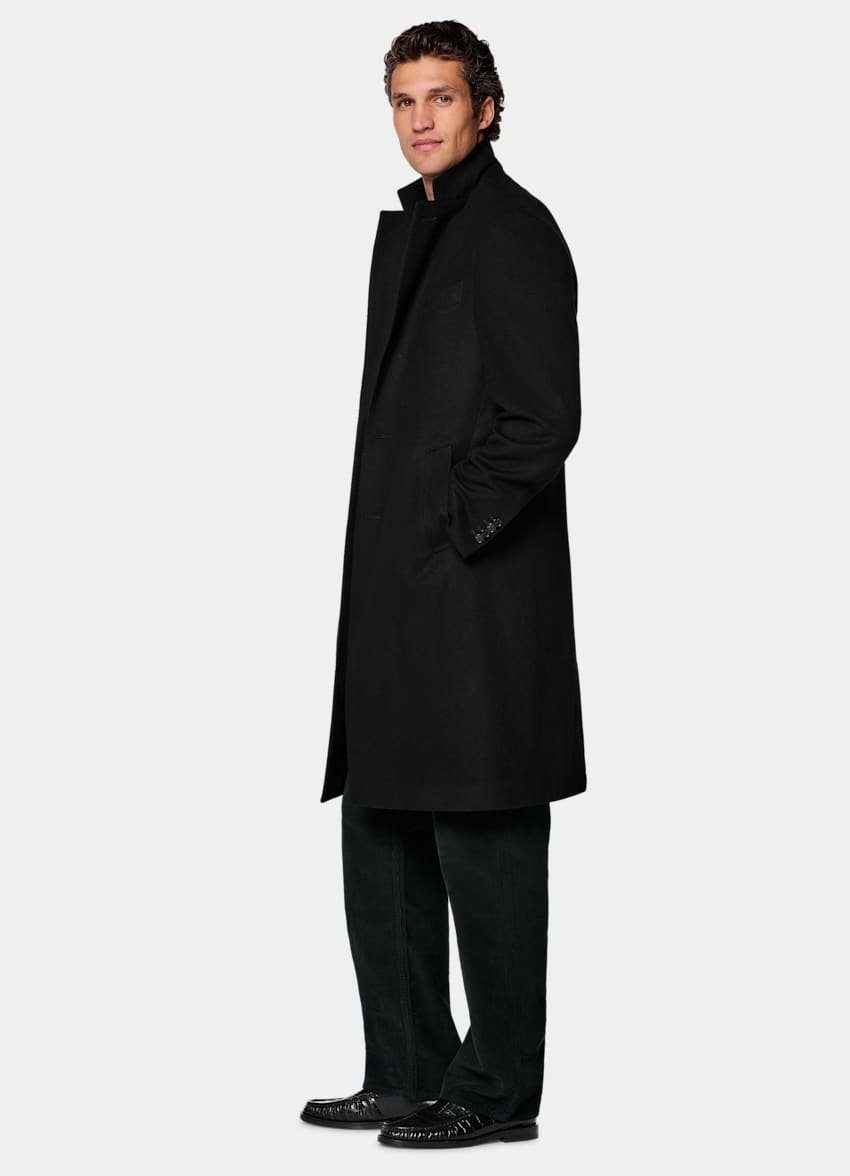 SUITSUPPLY Pure Cashmere - Colombo, Italia Black Overcoat