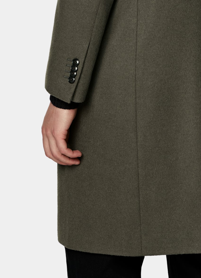 SUITSUPPLY Pure Wool Mid Green Overcoat