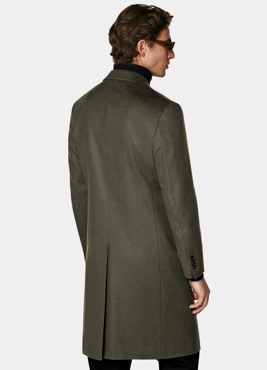 SUITSUPPLY Pure Wool Mid Green Overcoat
