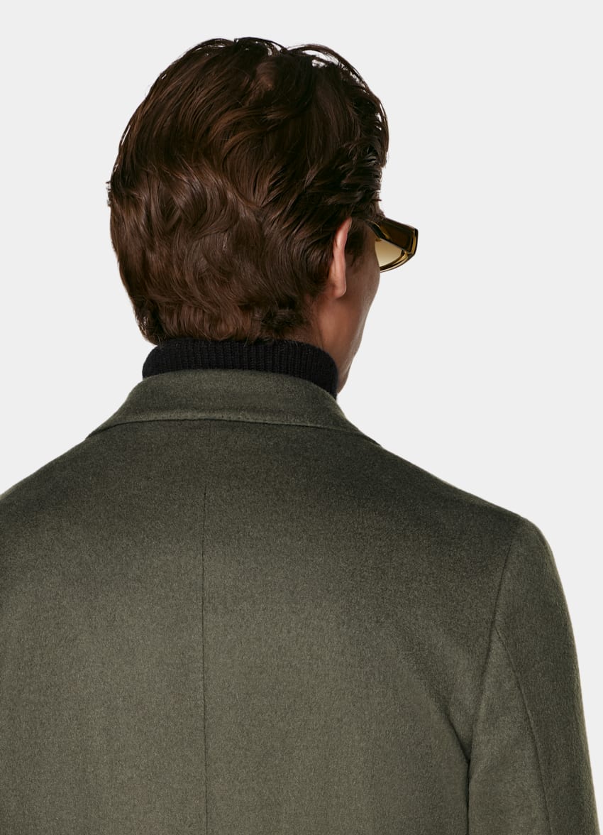 SUITSUPPLY Pure Wool Mid Green Overcoat