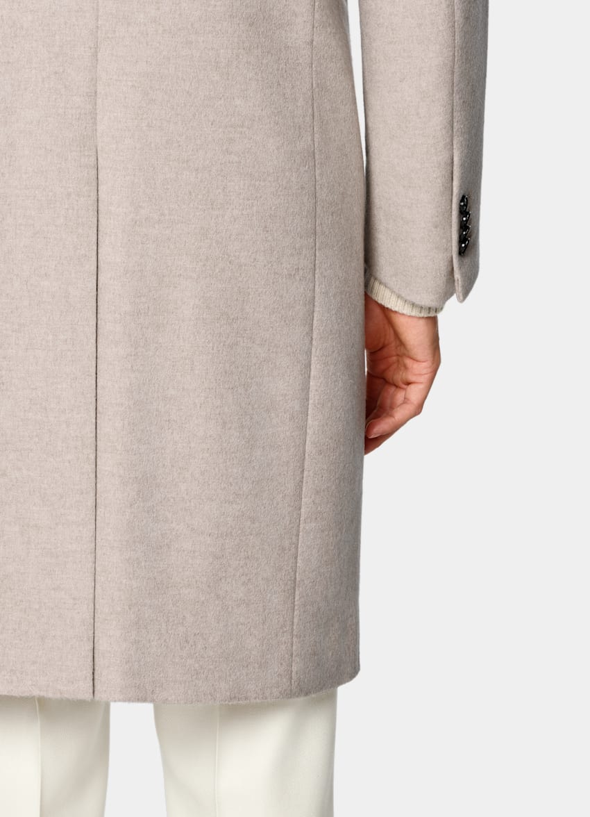 SUITSUPPLY Pure Wool Light Brown Overcoat