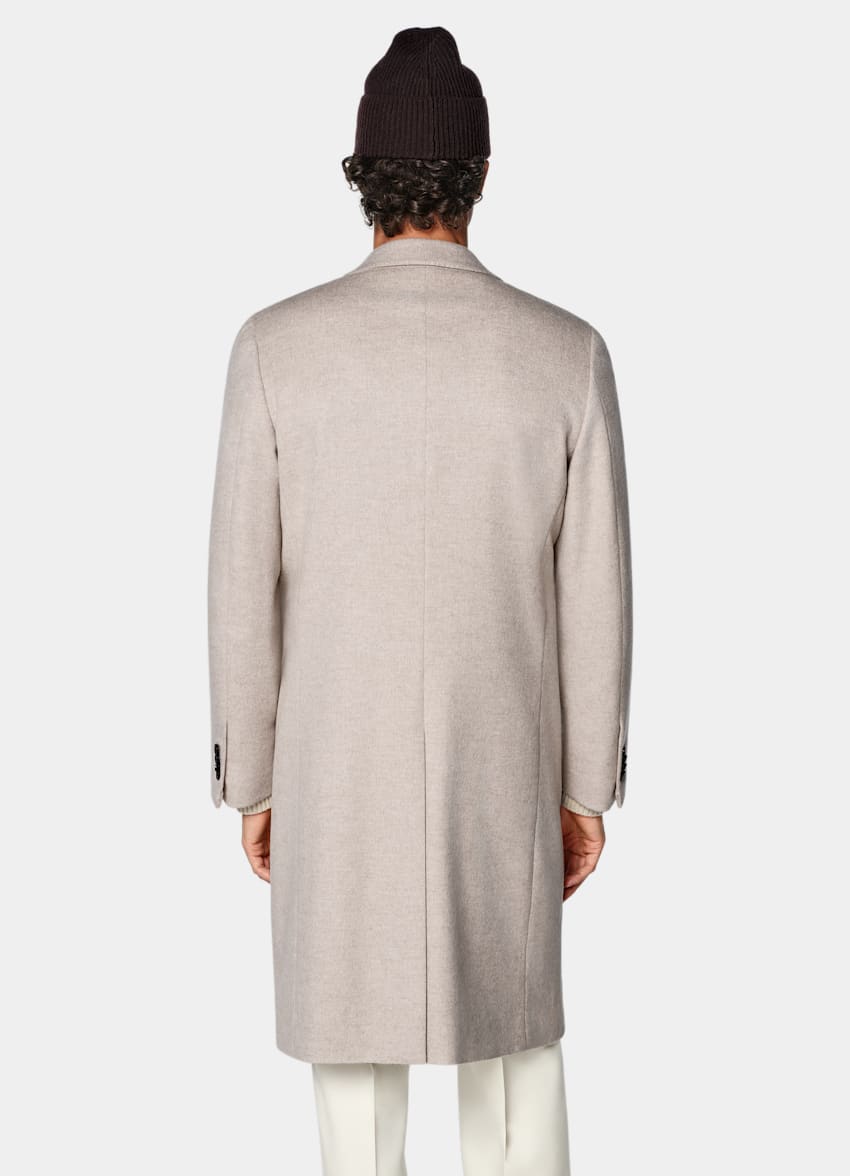 SUITSUPPLY Pure Wool Light Brown Overcoat