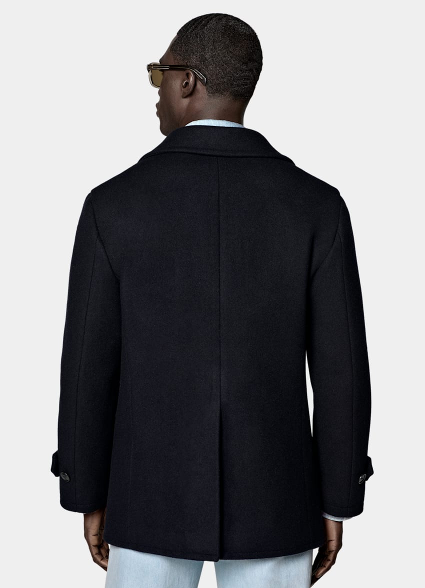 SUITSUPPLY Pure Wool Navy Peacoat
