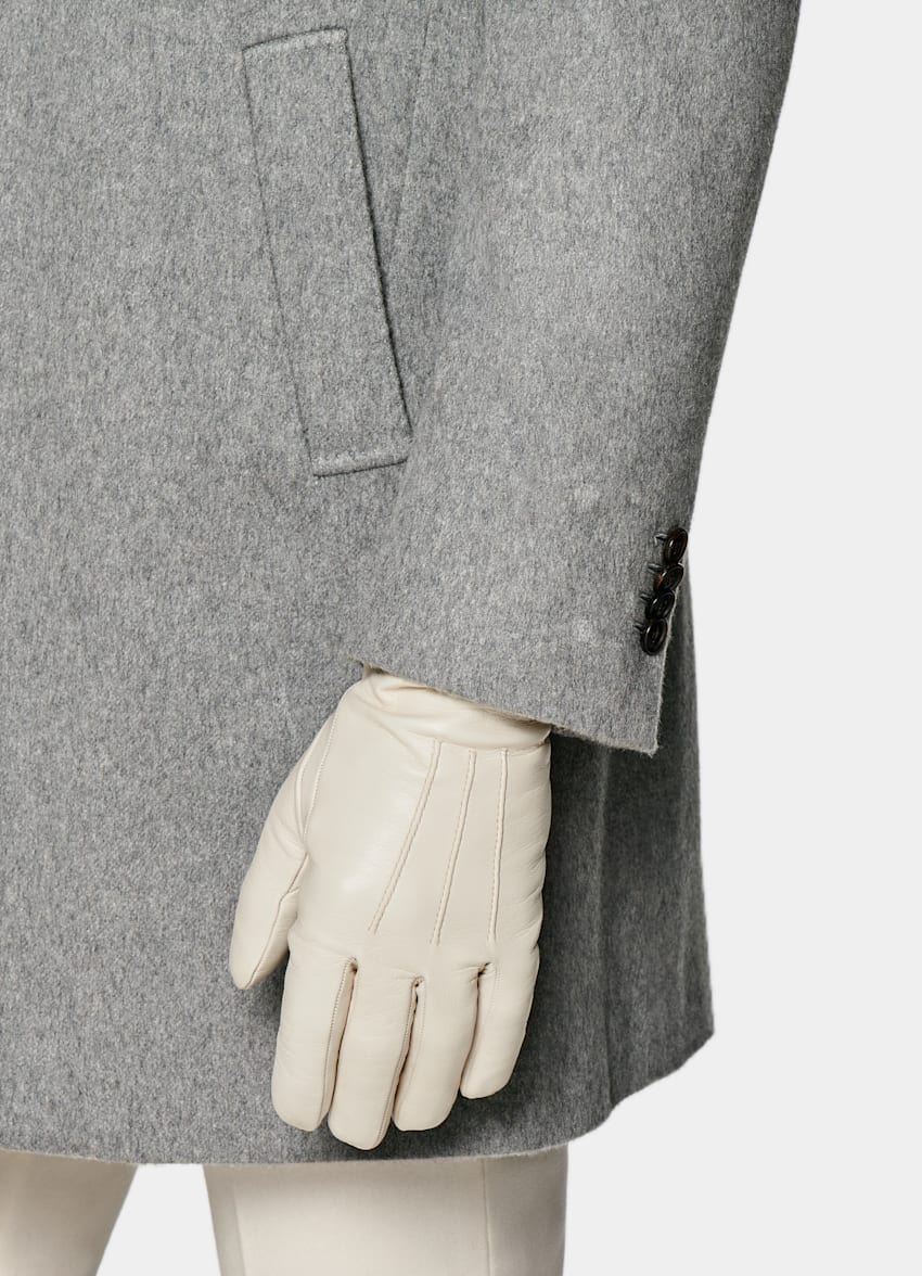 SUITSUPPLY Läder Vita handskar