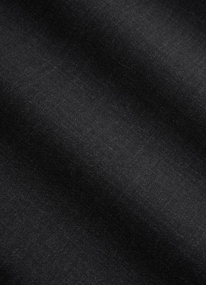 SUITSUPPLY Verano Pura lana tropical S120s de Vitale Barberis Canonico, Italia Chaqueta camisa gris oscuro corte Relaxed