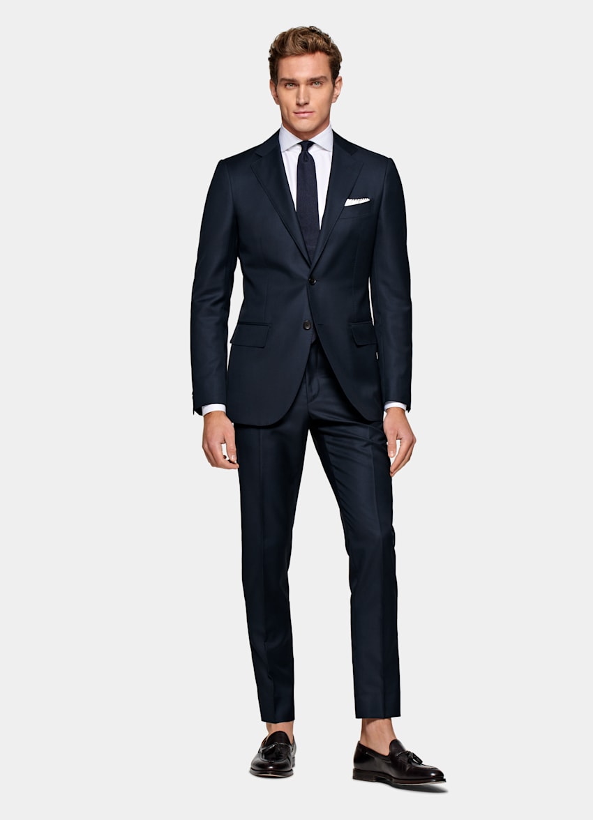 Navy Lazio Suit Jacket | Pure Wool S110's Single Breasted | SUITSUPPLY US