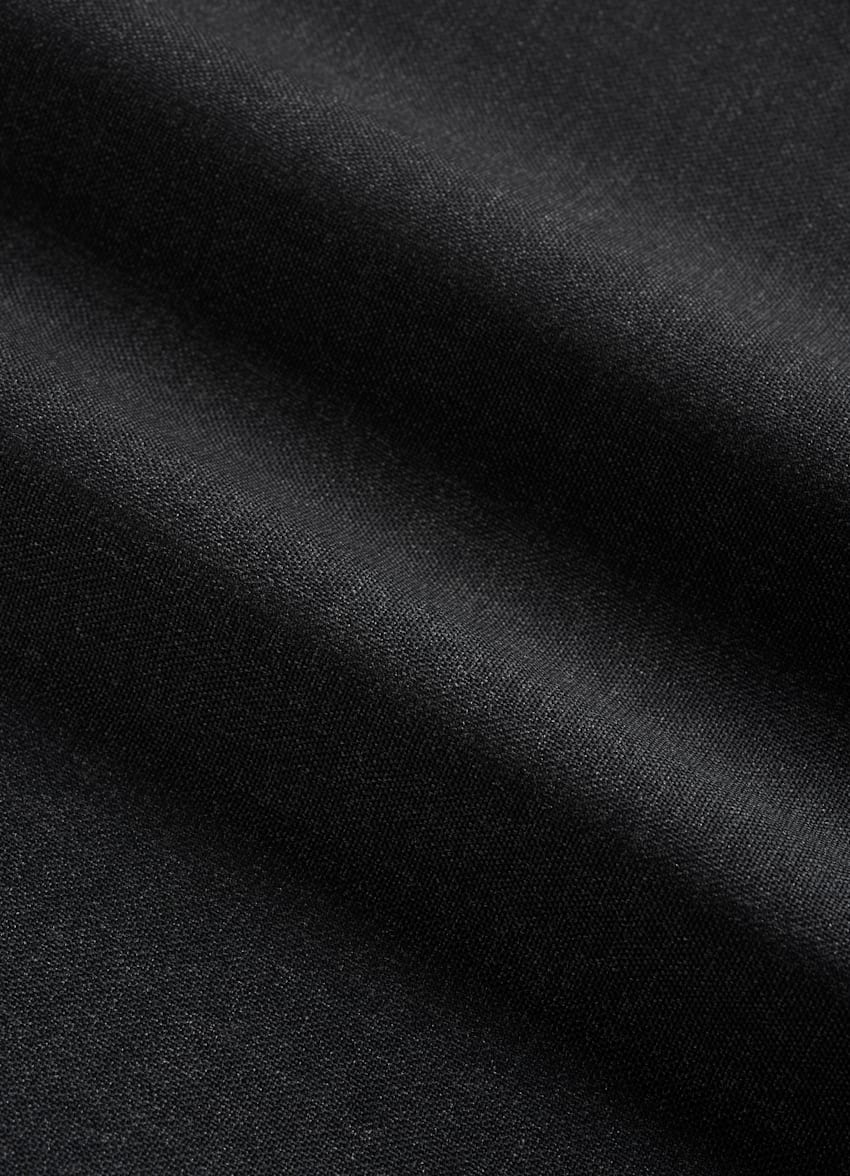 Dark Grey Lazio Jacket | Pure S120's Tropical Wool Single Breasted ...