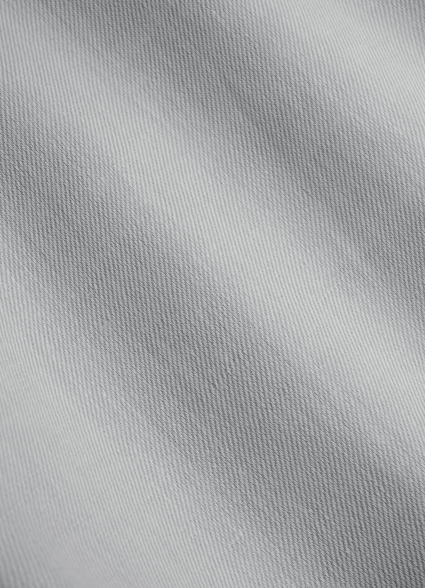 SUITSUPPLY 夏季 意大利 Di Sondrio 生产的棉、亚麻面料 Havana 浅灰色合体身型西装外套