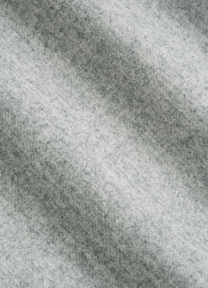 SUITSUPPLY Circular Wool Flannel by Vitale Barberis Canonico, Italy Light Grey Havana Blazer