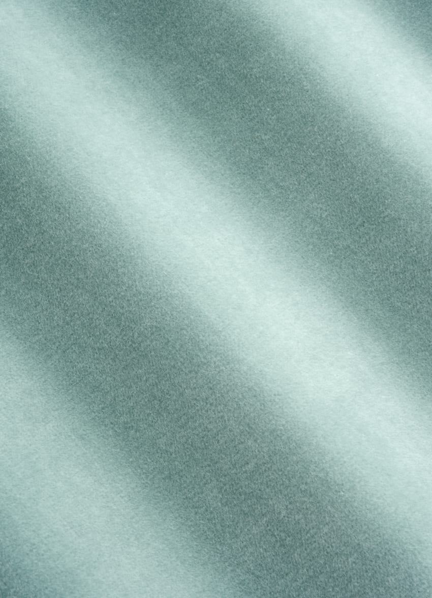 SUITSUPPLY All Season Stretch Cotton Velvet de Pontoglio, Italia Mid Blue Tailored Fit Havana Dinner Jacket