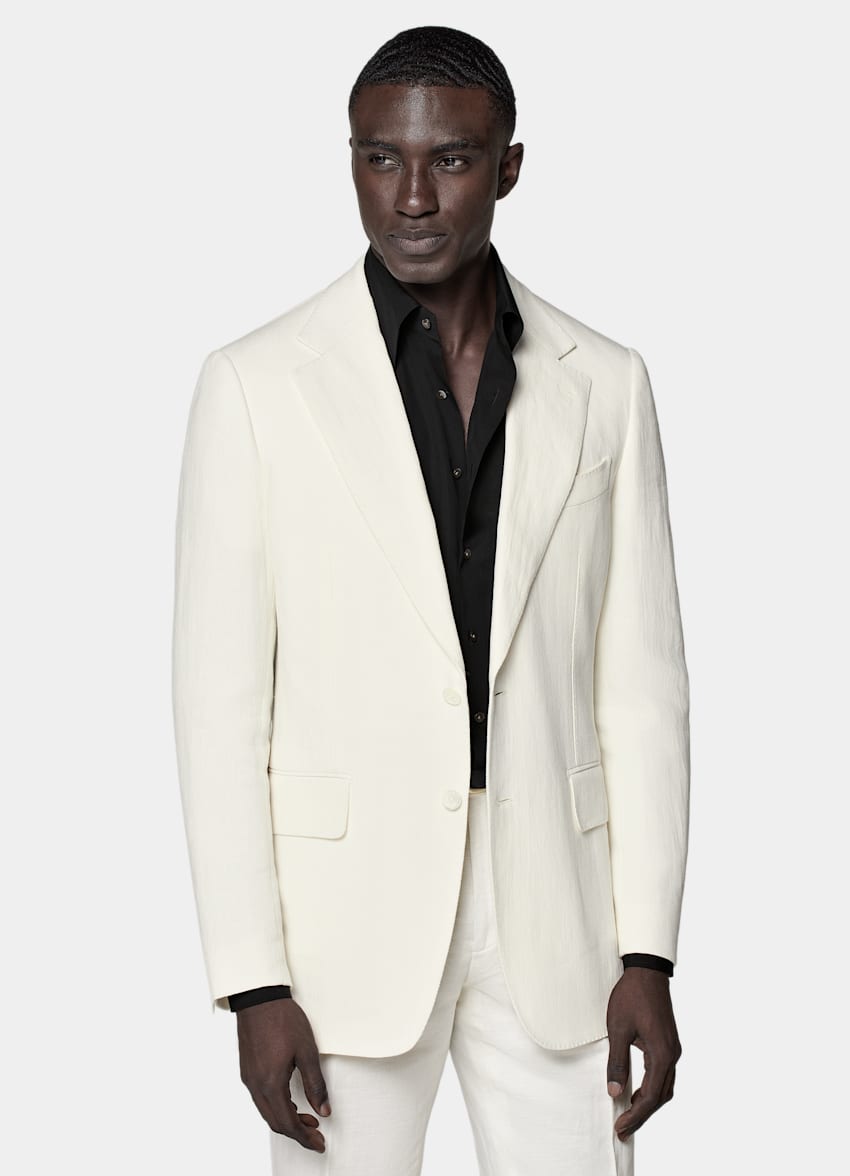 SUITSUPPLY Pure Linen by Beste, Italy Off-White Milano Blazer