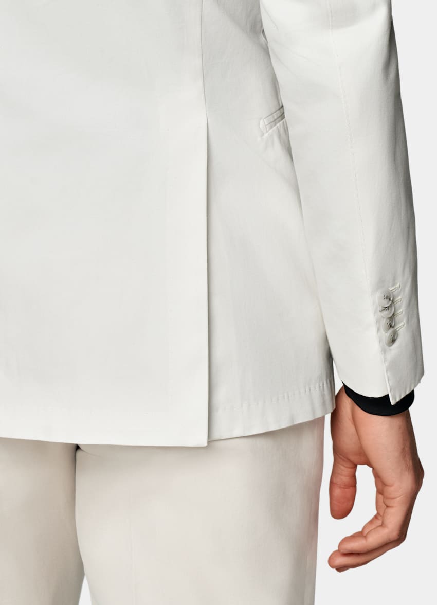 SUITSUPPLY 意大利 E.Thomas 生产的棉面料 Havana 米白色西装外套