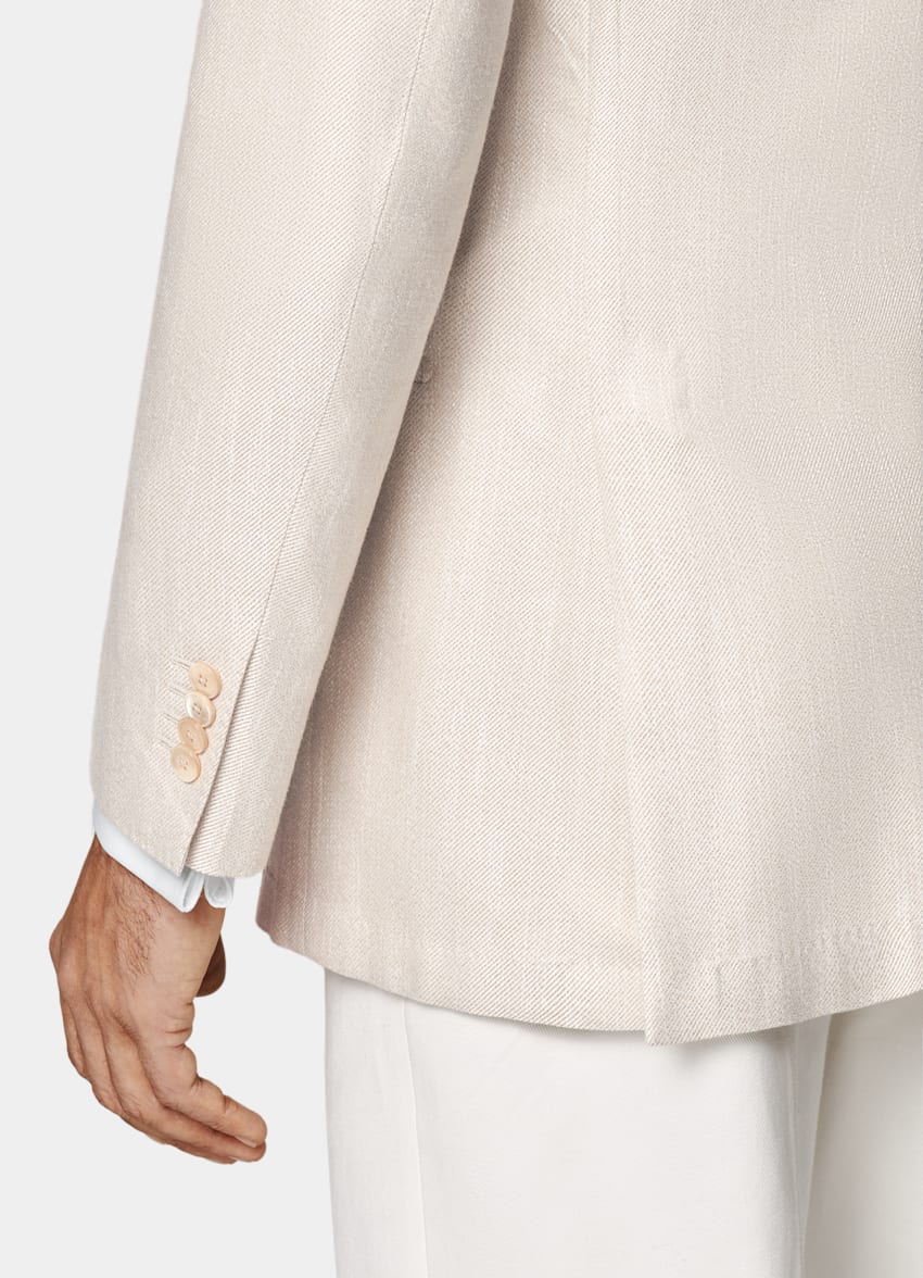 SUITSUPPLY Pure Bamboo by Huddersfield, United Kingdom Sand Tailored Fit Havana Dinner Jacket