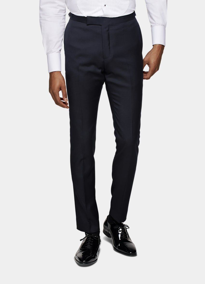 SUITSUPPLY Pure S110's Wool by Vitale Barberis Canonico, Italy Navy Lazio Dinner Jacket