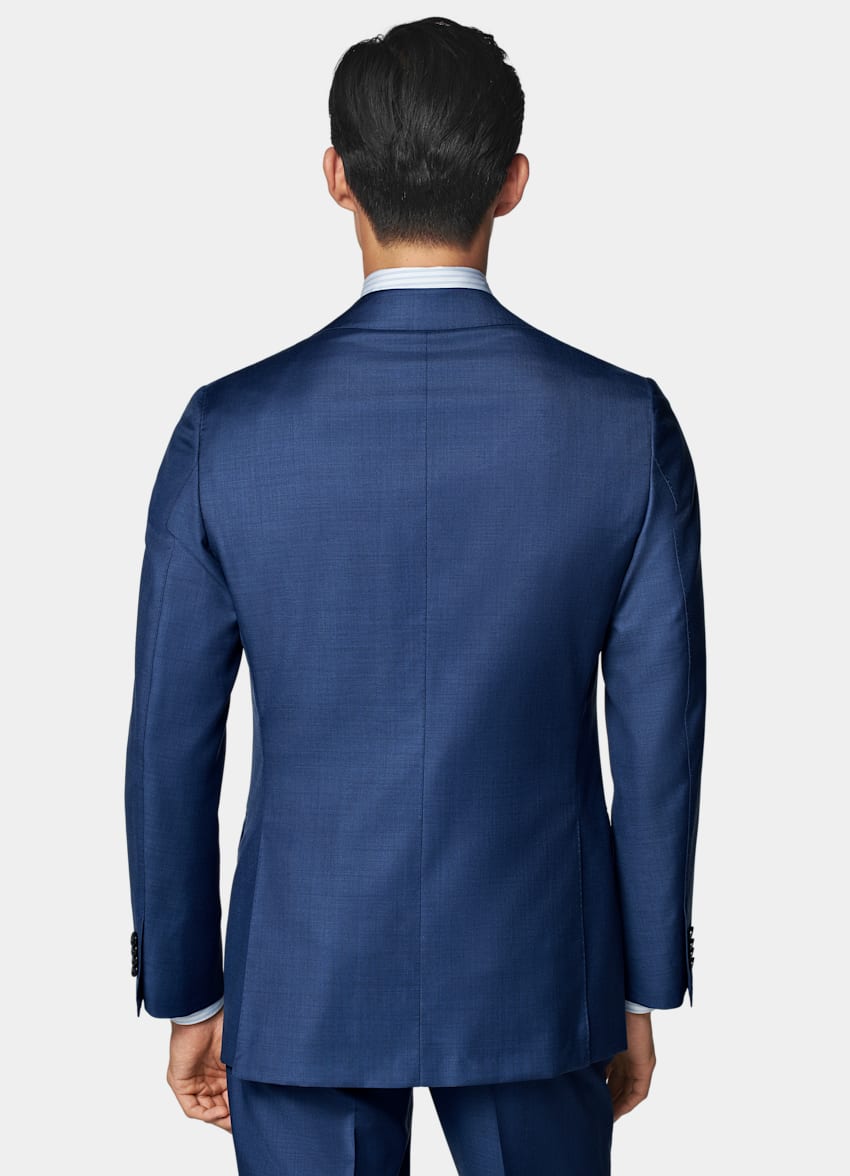 SUITSUPPLY Pura lana S110's - Vitale Barberis Canonico, Italia Giacca da abito Havana blu tailored fit