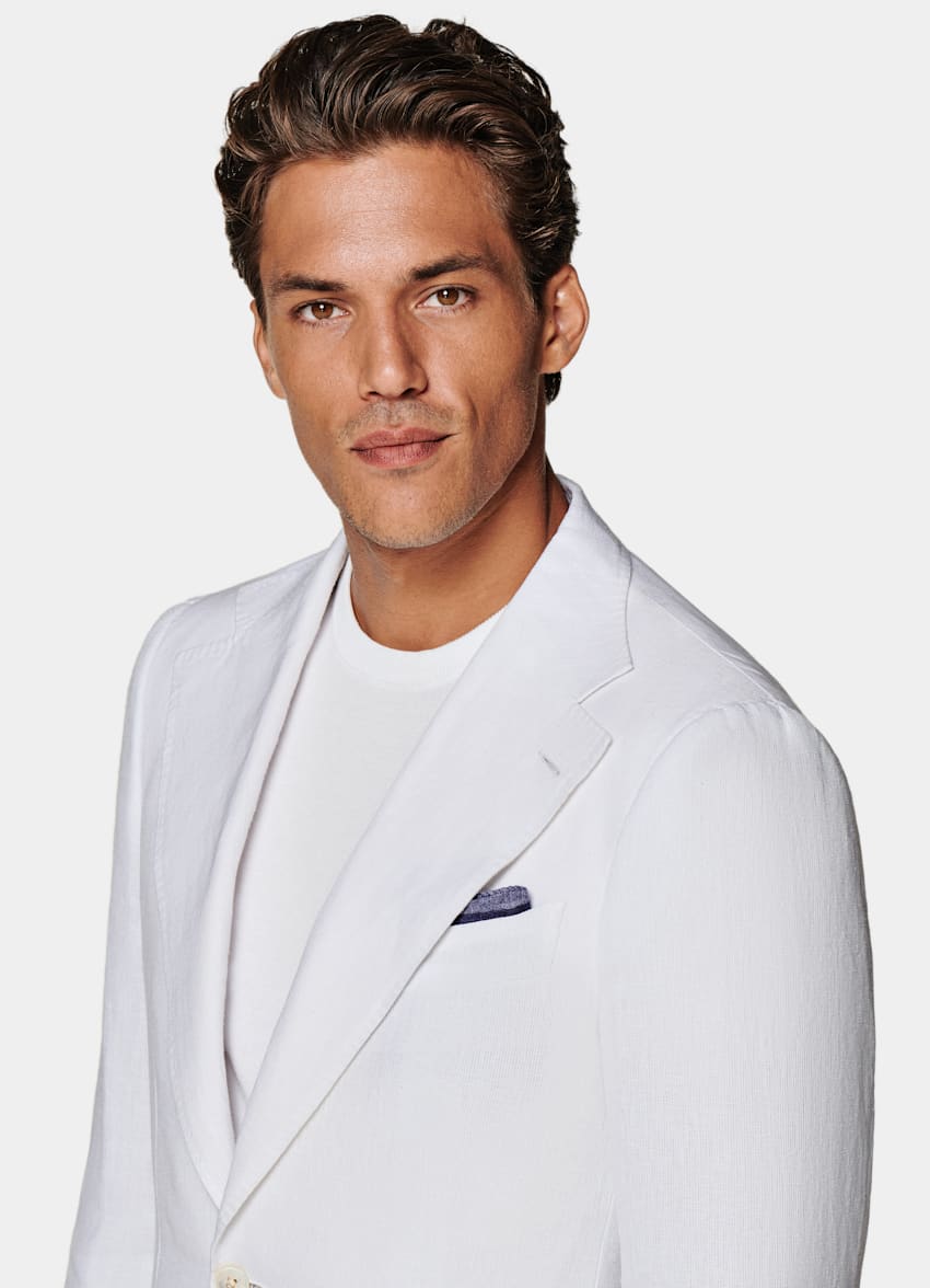 off white suit blazer