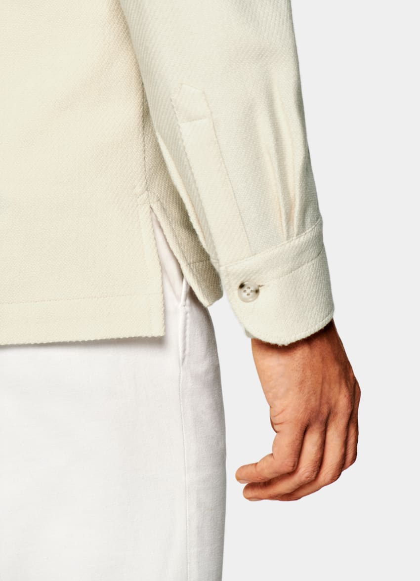 Off-White William Shirt-Jacket | Wool Cotton Single Breasted ...