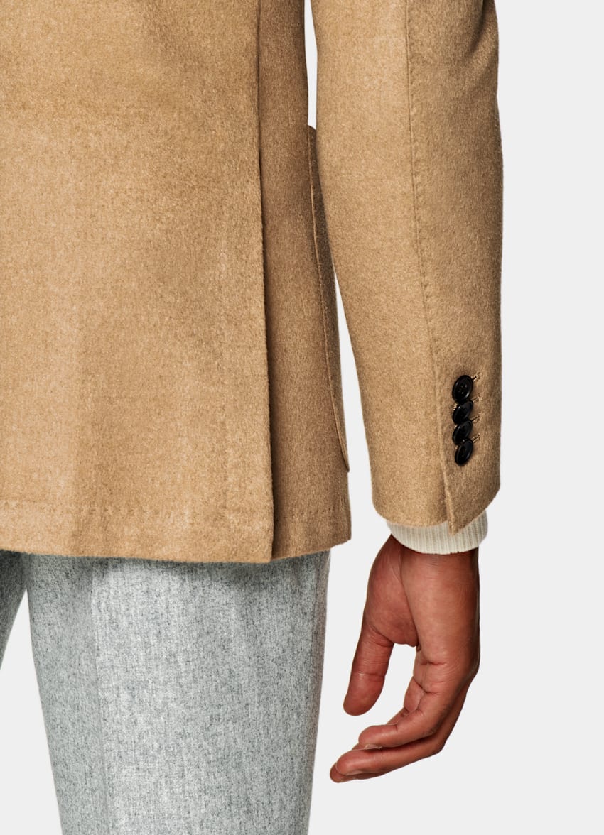 SUITSUPPLY 意大利 Piacenza 生产的骆驼毛面料 Havana 中棕色合体身型西装外套