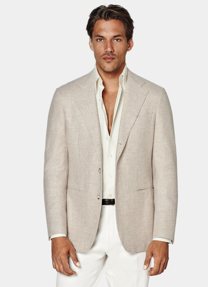 SUITSUPPLY Pure Wool by Angelico, Italy Sand Havana Blazer