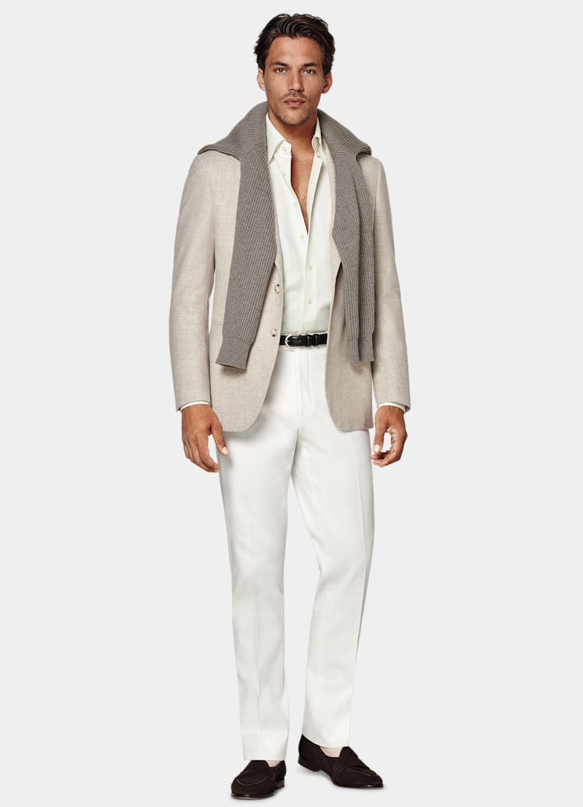 SUITSUPPLY Pure laine - Angelico, Italie Blazer Havana coupe Tailored sable