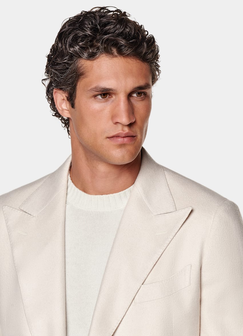 SUITSUPPLY Inverno Seta e cashmere - Piacenza, Italia Giacca Havana color sabbia tailored fit