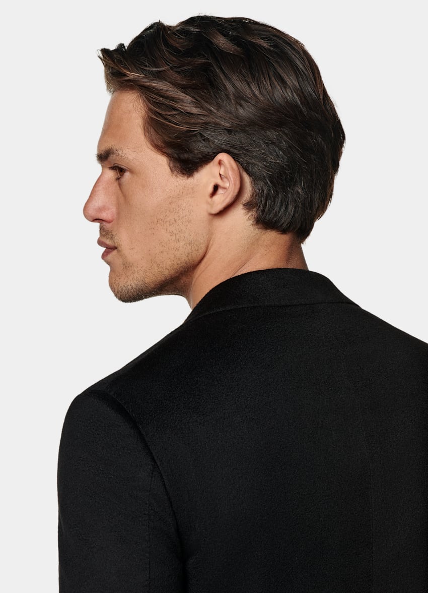 SUITSUPPLY Inverno Puro cashmere - Rogna, Italia Giacca Roma nera relaxed fit