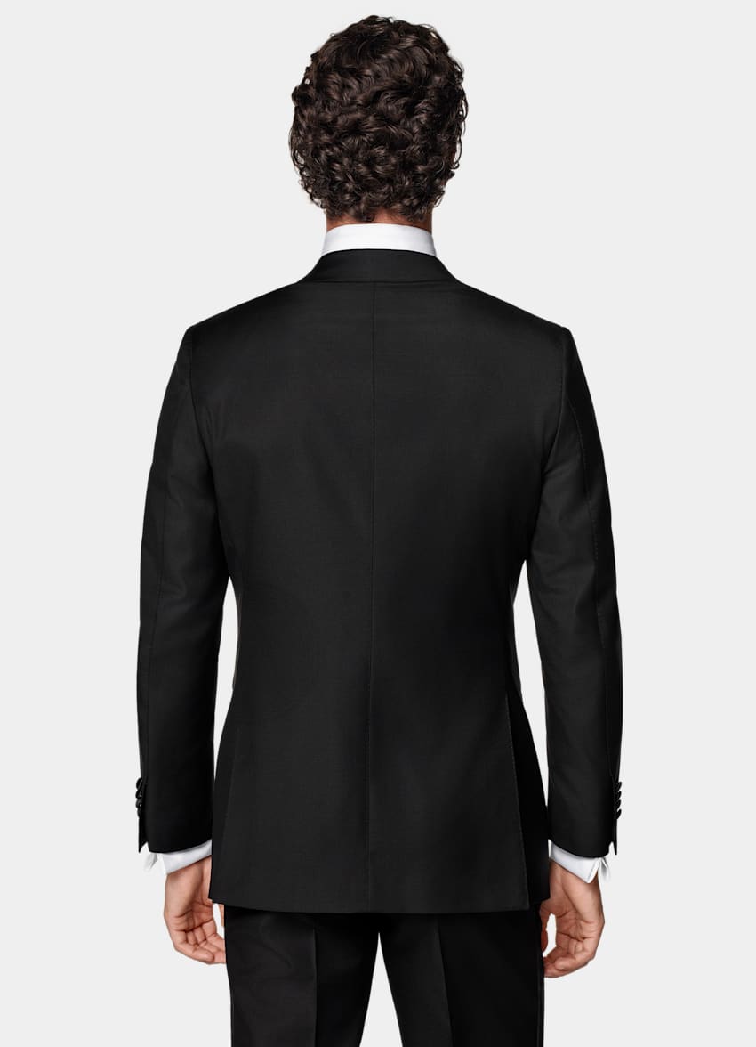 SUITSUPPLY All season Pure S110er Schurwolle by Vitale Barberis Canonico, Italien Havana Dinner Jacket schwarz Tailored Fit