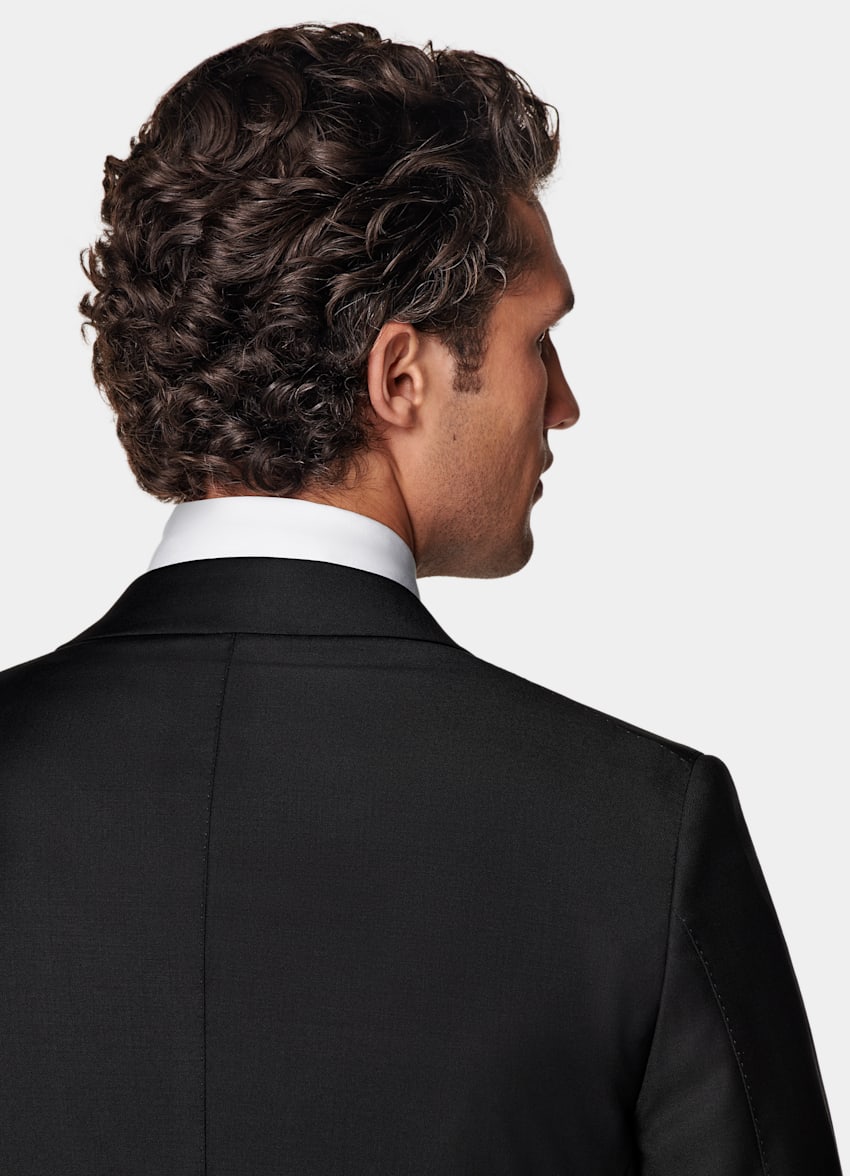 SUITSUPPLY All season Pure S110er Schurwolle by Vitale Barberis Canonico, Italien Havana Dinner Jacket schwarz Tailored Fit