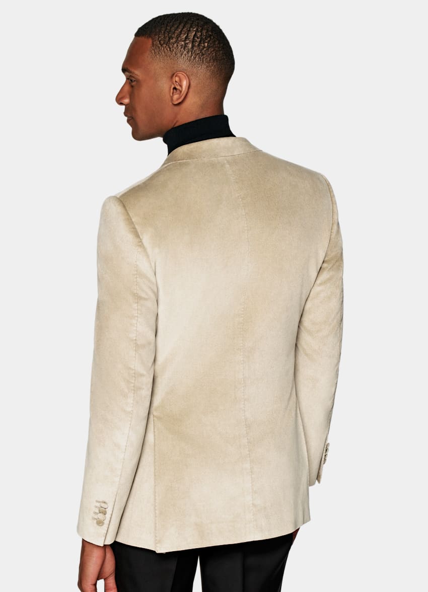 SUITSUPPLY Cotton Blend Velvet by Pontoglio, Italy Mid Brown Lazio Tuxedo Set