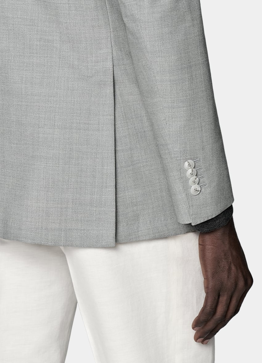 SUITSUPPLY All season Pura lana Traveller a quattro capi - Rogna, Italia Giacca Havana grigio chiaro tailored fit