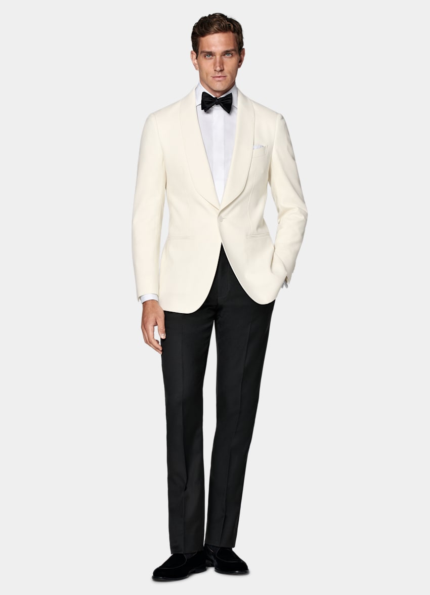 Off white blazer fit hotsell