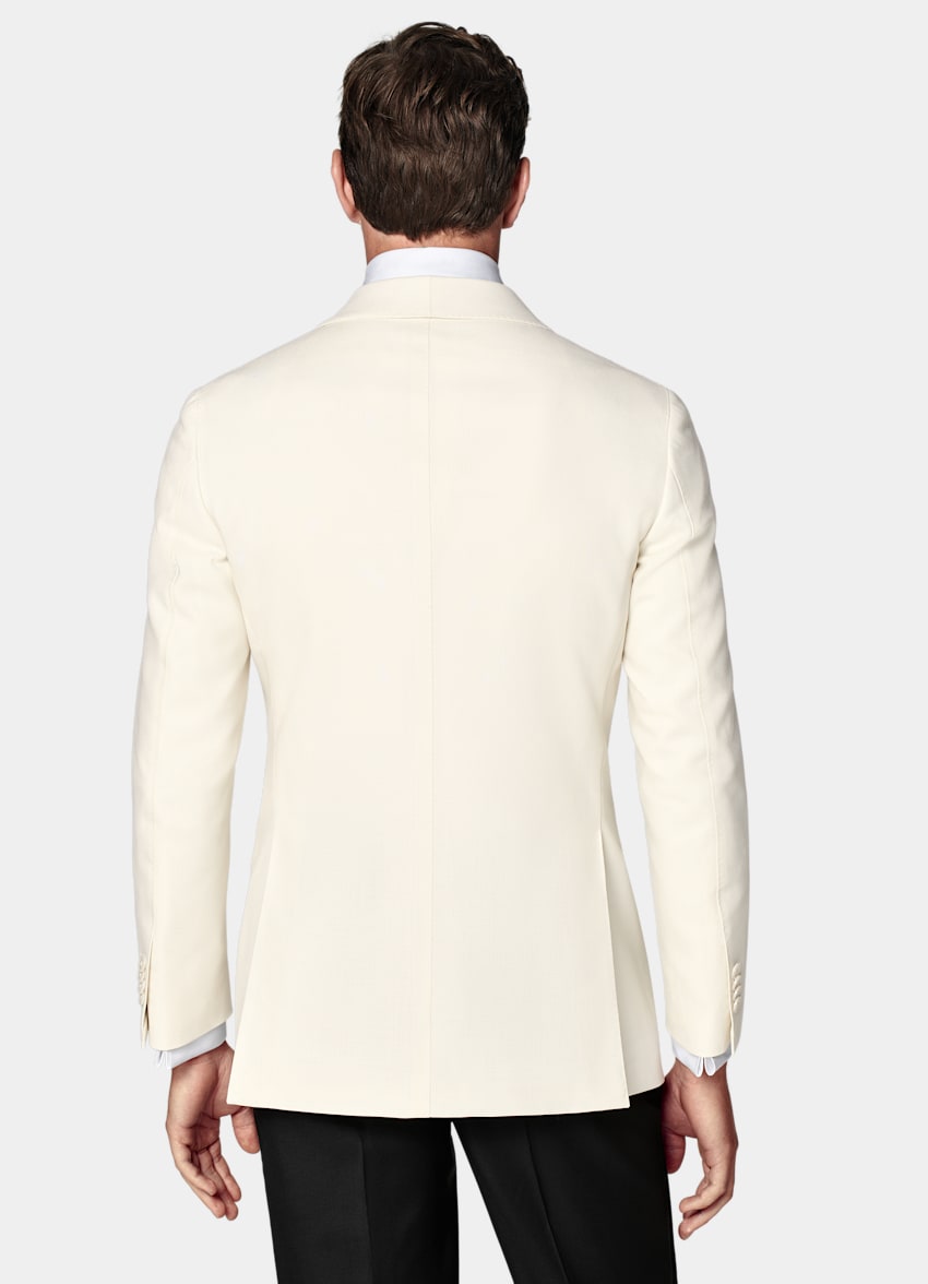 Off White Tailored Fit Havana Dinner Jacket in Pure 4 Ply Traveller Wool SUITSUPPLY SUITSUPPLY Austria