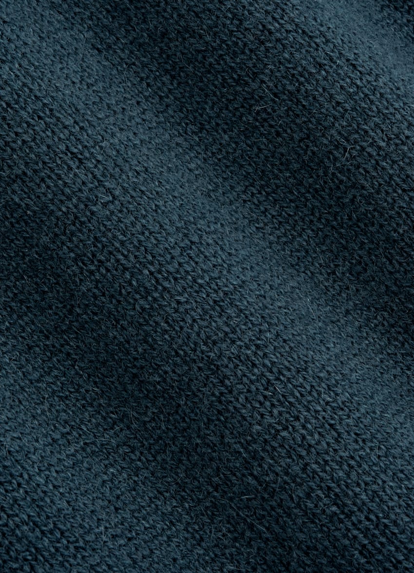 SUITSUPPLY Pure Cashmere Mid Blue Crewneck