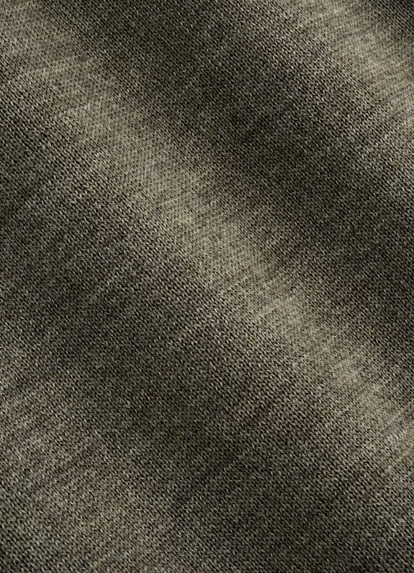 SUITSUPPLY Reine Schurwolle Merino Rundhalspullover gr&uuml;n