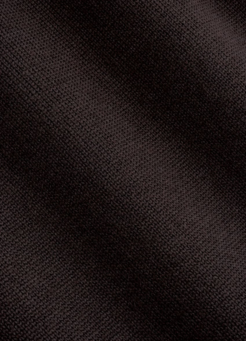 SUITSUPPLY Pure Wool Dark Purple Merino Crewneck