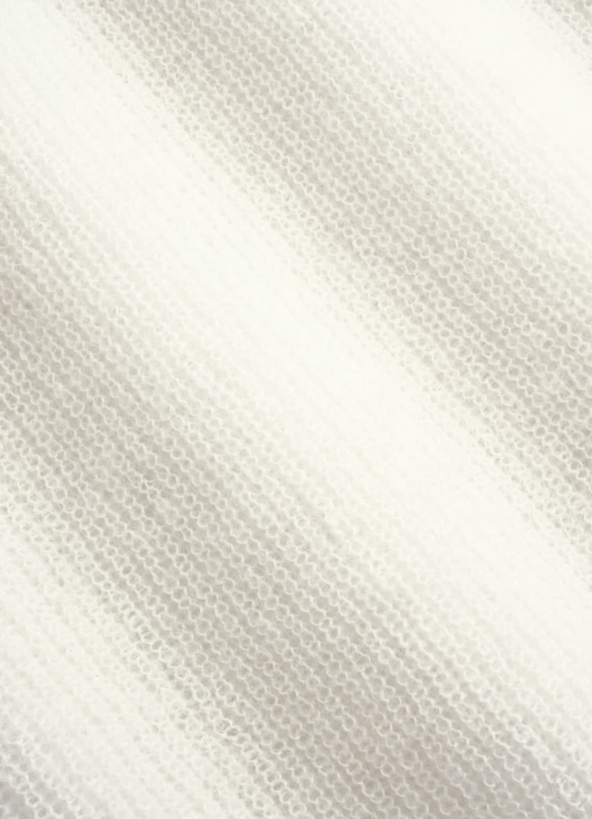 SUITSUPPLY Mohair Wool Blend Off-White Crewneck