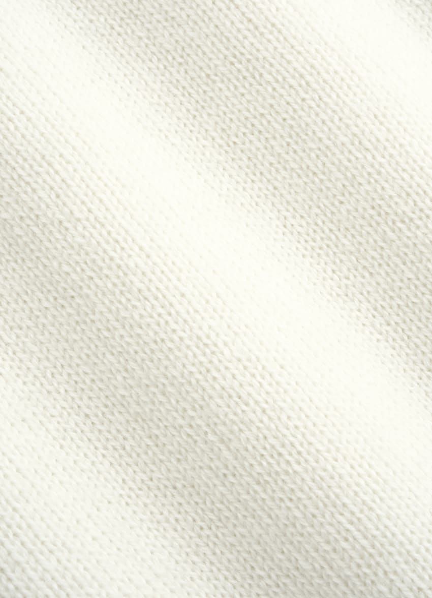 SUITSUPPLY Reines Kaschmir Polo off-white Langarm