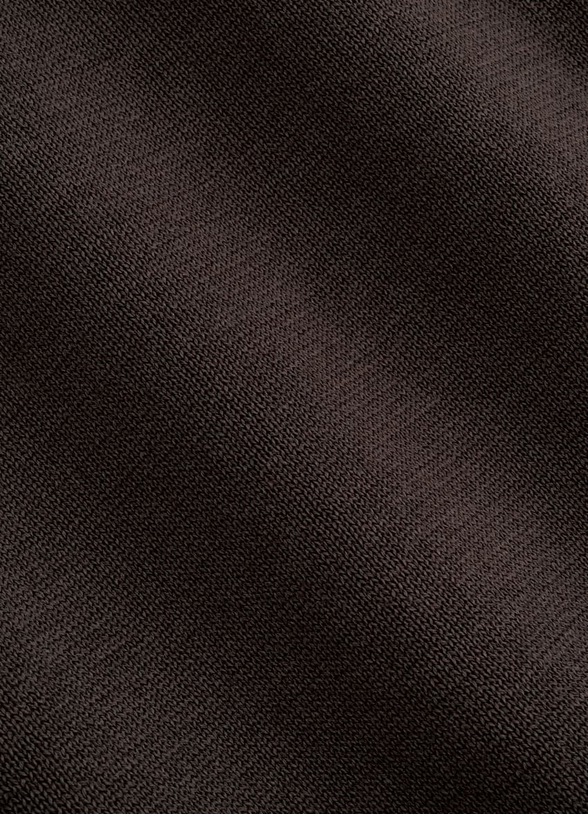 SUITSUPPLY Cotton Silk Dark Red Polo