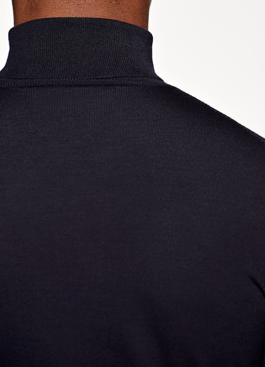 Navy Turtleneck | Pure Merino Wool | Suitsupply Online Store