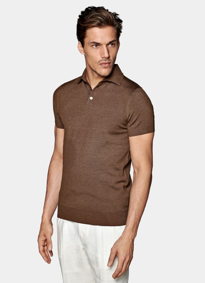 Dark brown polo