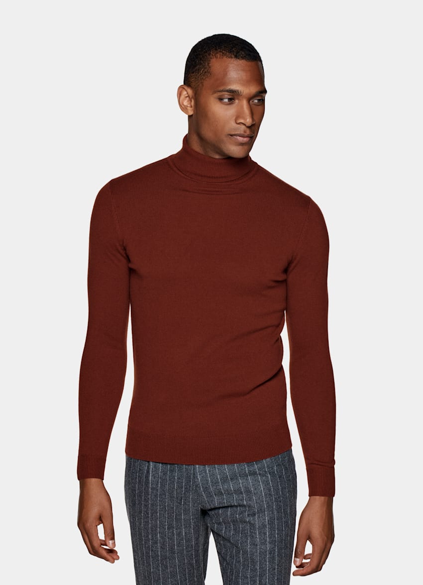 Turtleneck men red clearance