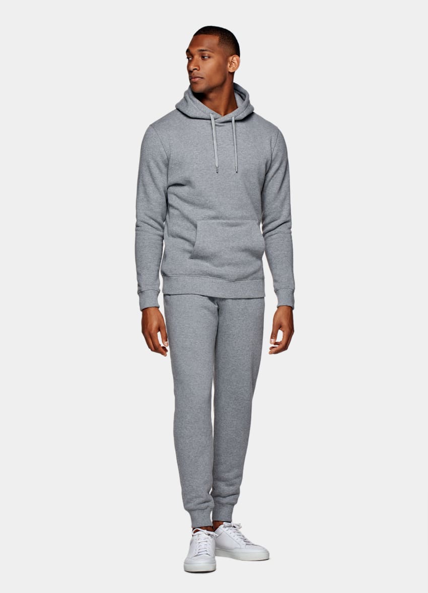 SUITSUPPLY Cotton Cashmere Grey Casual Set