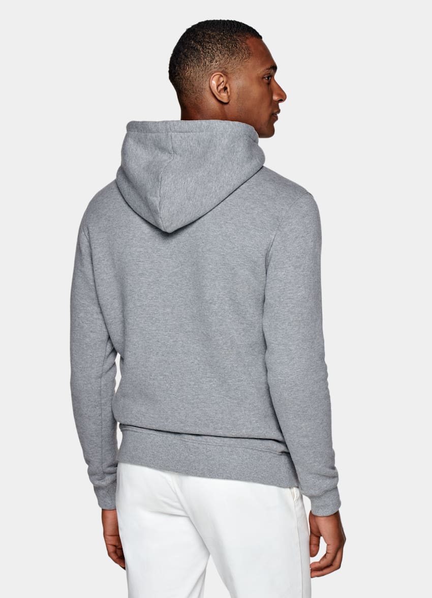 Grey Hoodie | Cotton Cashmere | Suitsupply Online Store