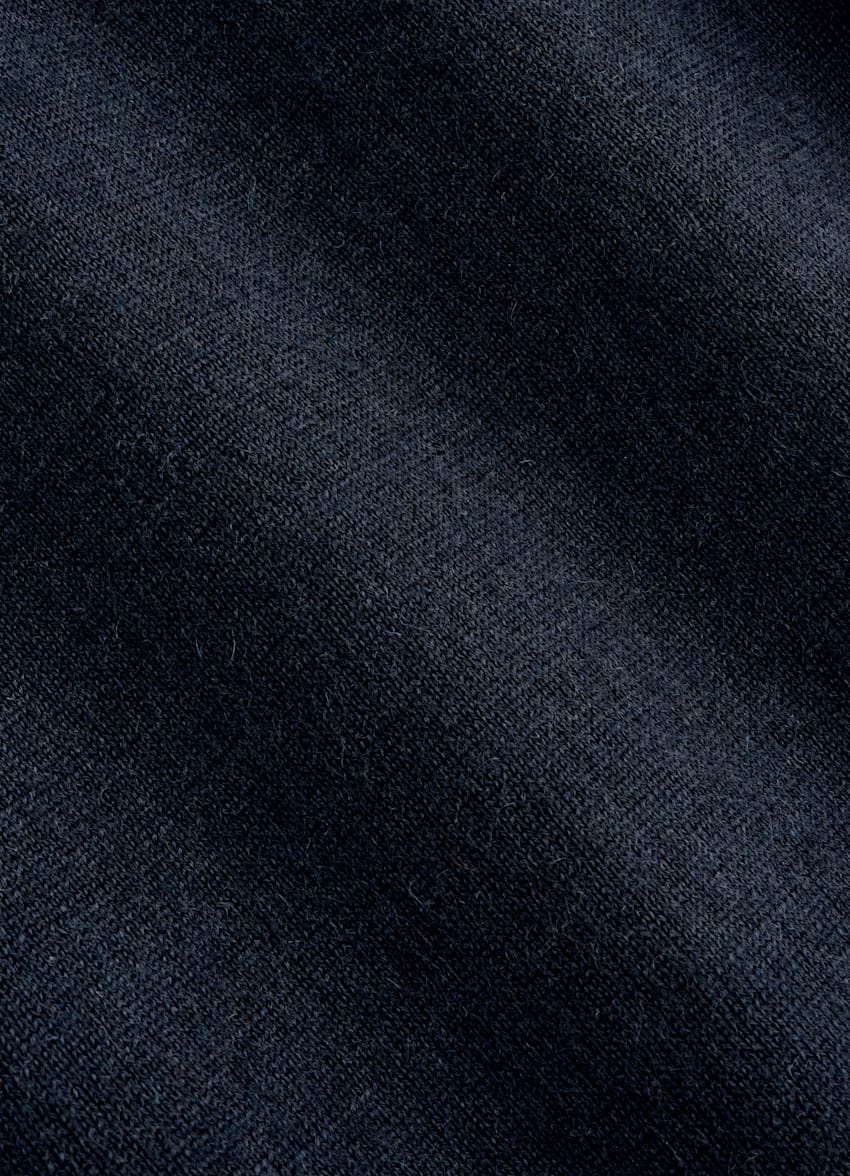 SUITSUPPLY Pure Cashmere Blue Polo