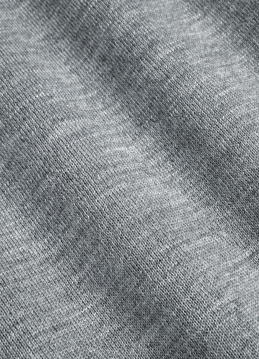 SUITSUPPLY Pure Australian Merino Wool Grey V-Neck