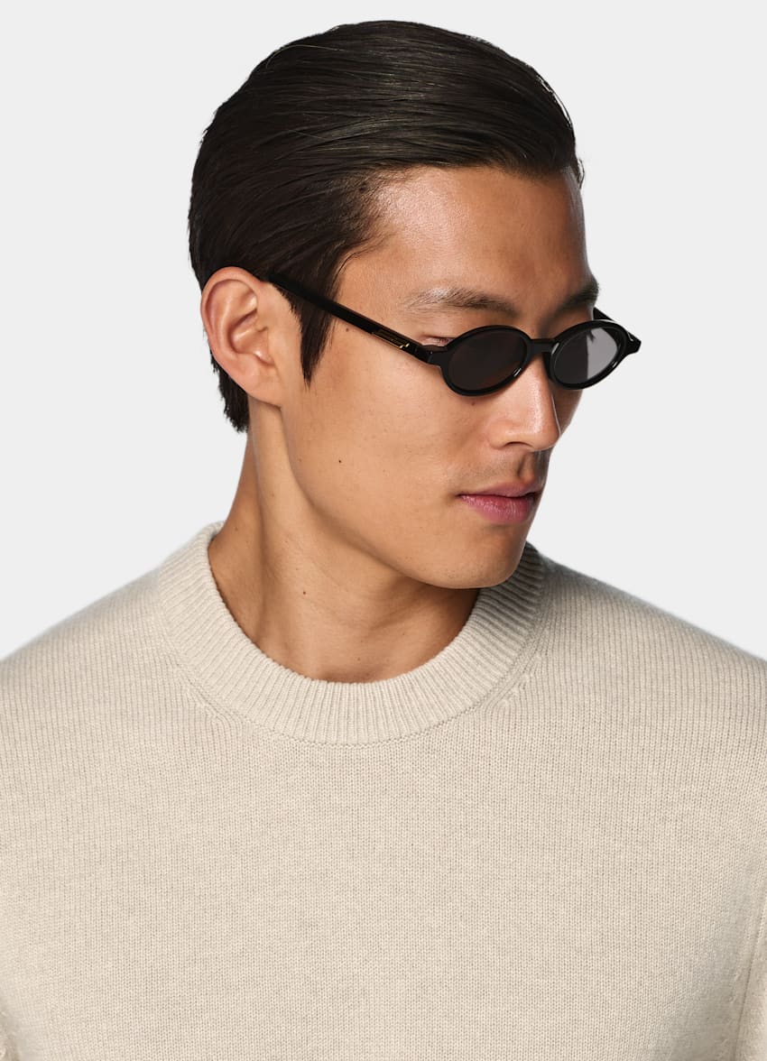 SUITSUPPLY Pure Cashmere Light Brown Crewneck