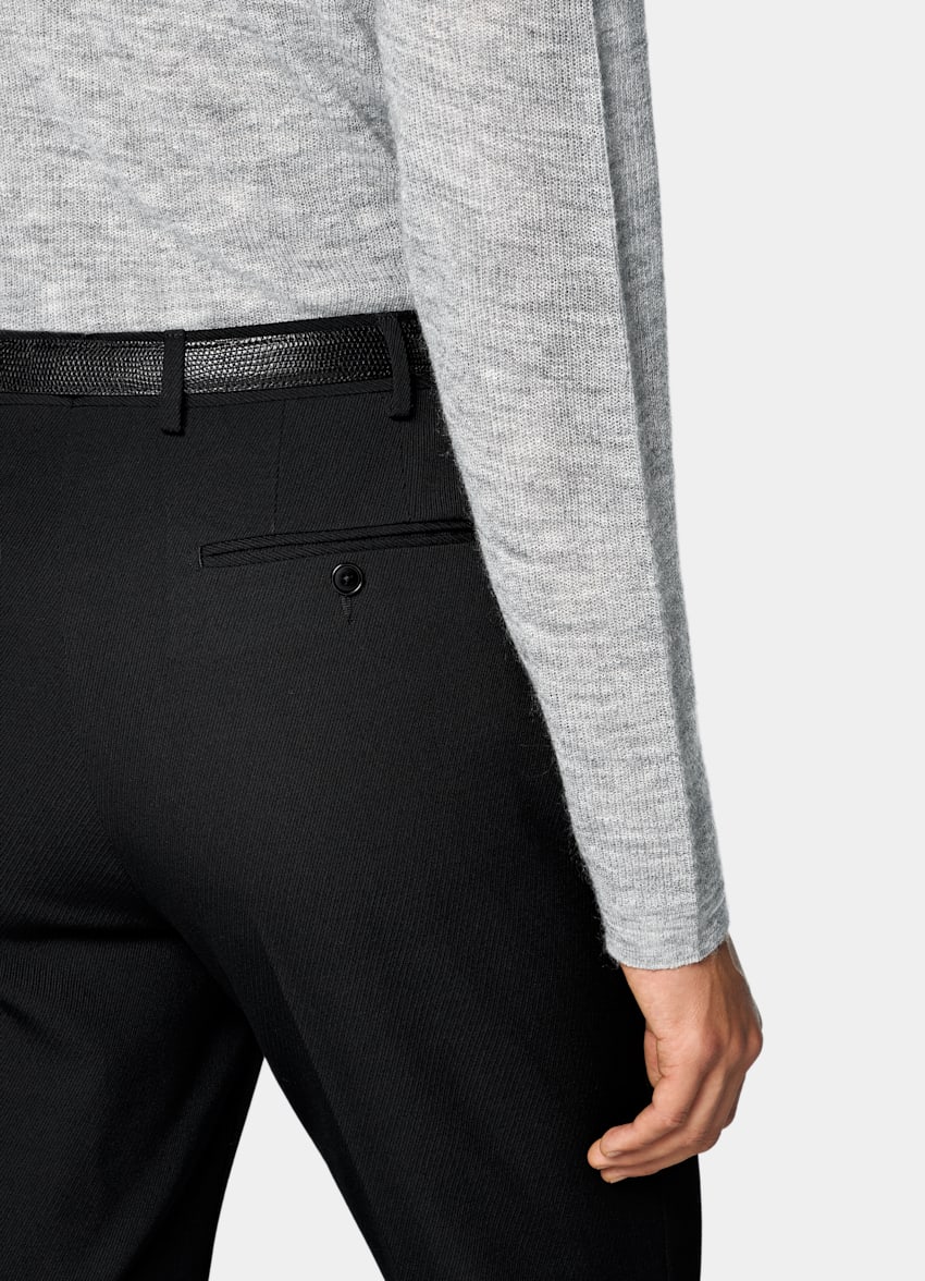 SUITSUPPLY Mohair Wool Blend Mid Grey Crewneck