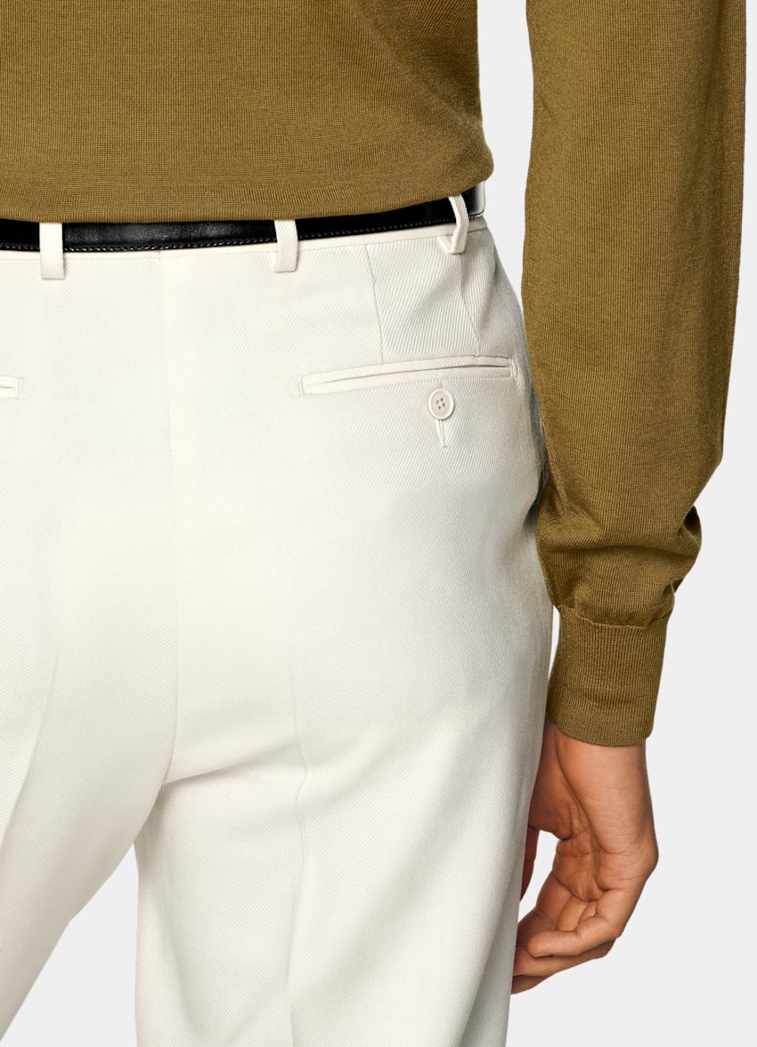 SUITSUPPLY Pure Wool Mid Yellow Merino Long Sleeve Polo